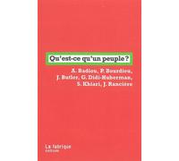 Qu'est-ce qu'un peuple ? - Collectif - La Fabrique Eds - broché - Essai