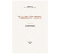 Qu'est-Ce Qu'une Categorie? Interpretations D'aristote