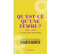 Qu'est-ce qu'une femme ?: 1772-1774