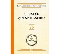 Qu'est-ce qu'une planche ? Livret 25