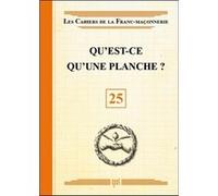 Qu'est-ce qu'une planche ? Livret 25 Collectif (Auteur)