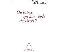 Qu'est-ce qu'une règle de Droit? Denys de Béchillon (Auteur)