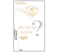Qu'est-ce qu'une règle? - Jean-Pierre Cometti - Vrin - broché - Essai