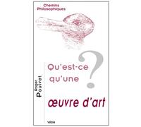 Qu'est-ce qu'une oeuvre d'art?