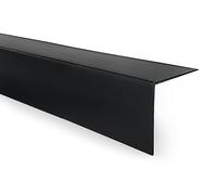 Quest Coin de protection pour bords en PVC, sans ruban adhésif, bande angulaire et protège-coins, profil angulaire, 50 x 20 mm, 100 cm, noir