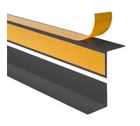 Quest Cornière d'angle PVC 25 x 15 mm Autoadhésive - Gris foncé, 200 cm