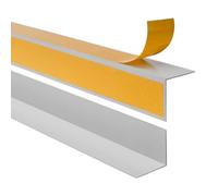 Quest Cornière d'angle PVC 25 x 25 mm Autoadhésive - Gris, 200 cm