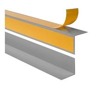Quest Cornière de Protection pour Angle Intérieur - PVC Autocollante - 30x30mm, 200cm, Gris foncé