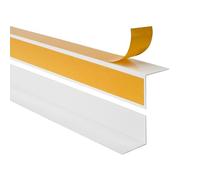 Quest Cornière de Protection pour Angle Intérieur - PVC Autocollante - 50x50mm, 150cm, Blanc