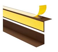 Quest Cornière de Protection pour Angle Intérieur - PVC Autocollante - 50x50mm, 150cm, Marron