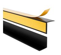 Quest Cornière de Protection pour Angle Intérieur - PVC Autocollante - 50x50mm, 150cm, Noir