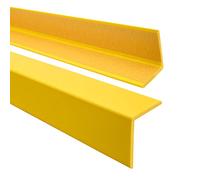 Quest Cornière PVC 40x40mm - Profilé d’Angle de Protection autoadhésif, Souple, Baguette pour rebords et Coins - Jaune, 200cm