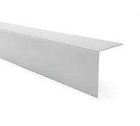 QUEST Cornière PVC Rigide Autoadhésive - Baguette d’Angle de Protection en PVC Dur pour Mur et Rebord - Profilé de Coin - 30x30mm, 200cm, gris