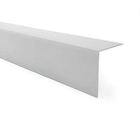 QUEST Cornière PVC Rigide Autoadhésive - Baguette d’Angle de Protection en PVC Dur pour Mur et Rebord - Profilé de Coin - 30x30mm, 150cm, gris