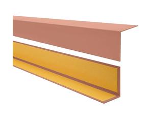 QUEST Cornière PVC Rigide Autoadhésive - Baguette d’Angle de Protection en PVC Dur pour Mur et Rebord - Profilé de Coin - 15x15mm, 200cm, marron clair