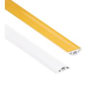 Quest Goulotte de Câbles PVC 3 Canaux 40 mm Autoadhésif - Blanc, 200 m