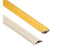 Quest Goulotte de Câbles PVC 3 Canaux 60 mm Autoadhésif - Beige, 200 m
