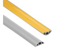Quest Goulotte de Câbles PVC 3 Canaux 60 mm Autoadhésif - Gris, 200 m