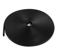 Quest Main Courante PVC 40 x 8 mm Flexible pour Escalier - Noir, 5 m