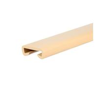 QUEST Main courante PVC 40x8 main courante d'escalier main courante en plastique profilé pour rampe d'escalier caoutchouc, crème