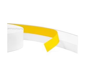 Quest Moulure Plate Adhesive, Moulure de Recouvrement Autocollante - Largeur 40mm - Profilé en PVC - Baguette de finition pour fenêtre, flexible, décorative - 5 Mètres, Blanc