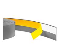 Quest Moulure Plate Adhesive, Moulure de Recouvrement Autocollante - Largeur 50mm - Profilé en PVC - Baguette de finition pour fenêtre, flexible, décorative - 10 Mètres, Anthracite
