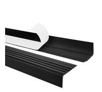 Quest Nez de Marche Autocollant 30 x 27 mm Antidérapant - Noir, 80 cm | Protège-angle en PVC autoadhésif, protection contre les chocs, pose rapide, idéal couloirs, escaliers & meubles