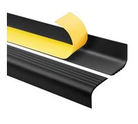 Quest Nez de Marche Autocollant 50 x 42 mm Antidérapant - Noir, 110 cm | Protège-bord d'escalier pour marches arrondies, antidérapant, pose autocollante, sécurise escaliers & couloirs