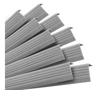 Quest Nez de Marche PVC 40 x 25 mm Antidérapant - Gris, 100 cm | Protège-bord d'escalier autocollant, évite l'usure et les glissades, finition esthétique des marches