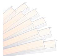Quest Nez de Marche PVC 40 x 25 mm Antidérapant - Transparent, 100 cm | Protège-bord d'escalier autocollant, évite l'usure et les glissades, finition esthétique des marches