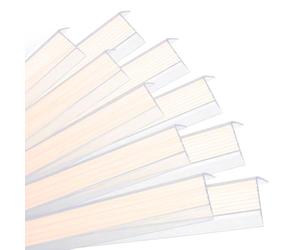 Quest Nez de Marche PVC 40 x 25 mm Antidérapant - Transparent, 100 cm | Protège-bord d'escalier autocollant, évite l'usure et les glissades, finition esthétique des marches