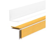 Quest Plinthe autocollante 30 x 30 mm - Plinthe de sol en PVC rigide - Design minimaliste, résistante à l'humidité et aux UV, montage facile sans perçage - 200 cm, blanc