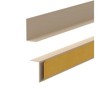 Quest Plinthe autocollante 50 x 20 mm - Plinthe de sol en PVC rigide - Design minimaliste, résistante à l'humidité et aux UV, montage facile sans perçage - 200 cm, beige