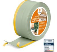 QUEST Plinthe multifonctionnelle en PVC 4 en 1 1x120mm, 20m, panneau de finition autocollant, plinthe décorative élastique, pour diverses applications, W2, vert clair
