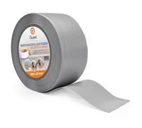 Quest Plinthe Souple - 100 mm x 25 mm - Plinthe en PVC de finition, Baguette de finition - Pour murs, sols - PVC, flexible, imperméable, décorative (Gris, 25m)