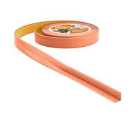 Quest Plinthe Souple Autoadhésive - 10 mm x 10 mm - Bande de finition en PVC pour cuisine, salle de bain - Bande d'étanchéité Flexible, Etanche, Décorative - 5 mètres, Couleur de la brique