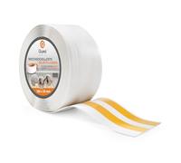 Quest Plinthe Souple Autoadhésive - 100 mm x 25 mm - Plinthe Autocollante en PVC de finition - Pour murs, sols - PVC, flexible, imperméable, décorative (Blanc, 5m)