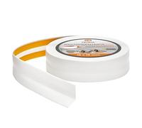 Quest Plinthe Souple Autoadhésive - 18 mm x 18 mm - Plinthe en PVC de finition pour cuisine, salle de bain - Flexible, Etanche, Décorative, Résistant aux UV - 10 mètres, Blanc