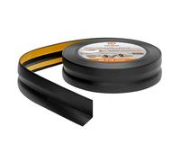Quest Plinthe Souple Autoadhésive 25 x 15 mm Résistant aux UV - Noir, 15 m