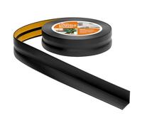Quest Plinthe Souple Autoadhésive - 30 mm x 30 mm - Plinthe en PVC de finition pour cuisine, salle de bain - Flexible, Etanche, Décorative, Résistant aux UV - 25 mètres, Noir