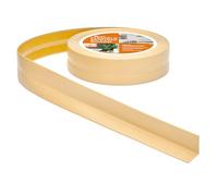 Quest Plinthe Souple Autoadhésive - 30 mm x 30 mm - Plinthe en PVC de finition pour cuisine, salle de bain - Flexible, Etanche, Décorative, Résistant aux UV - 5 mètres, Crème