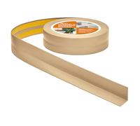 Quest Plinthe Souple Autoadhésive - 30 mm x 30 mm - Plinthe en PVC de finition pour cuisine, salle de bain - Flexible, Etanche, Décorative, Résistant aux UV - (Couleur sable, 25 mètres)