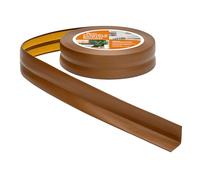 Quest Plinthe Souple Autoadhésive - 30 mm x 30 mm - Plinthe en PVC de finition pour cuisine, salle de bain - Flexible, Etanche, Décorative, Résistant aux UV - 25 mètres, Marron