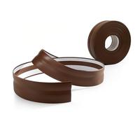 Quest Plinthe Souple Autoadhésive - 32 mm x 23 mm - Plinthe en PVC de finition autocollante - Pour l'intérieur, mur, sol, salle de bain, salon - flexible, décoratif, (Marron foncé, 15m)