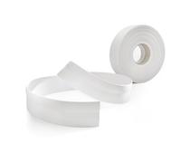 Quest Plinthe Souple Autoadhésive - 32 mm x 23 mm - Plinthe en PVC de finition autocollante - Pour l'intérieur, mur, sol, salle de bain, salon - flexible, décoratif, (Blanc Pâle, 15m)