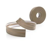 Quest Plinthe Souple Autoadhésive - 32 mm x 23 mm - Plinthe en PVC de finition autocollante - Pour l'intérieur, mur, sol, salle de bain, salon - flexible, décoratif, (Frêne clair, 15m)