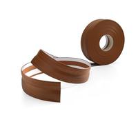 Quest Plinthe Souple Autoadhésive - 32 mm x 23 mm - Plinthe en PVC de finition autocollante - Pour l'intérieur, mur, sol, salle de bain, salon - flexible, décoratif, (Noyer, 25m)