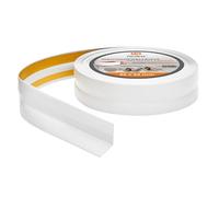 Quest Plinthe Souple Autoadhésive - 32 mm x 23 mm - Plinthe en PVC de finition - Pour l'intérieur, mur, sol - Étanche, décoratif, flexibilité, flexible - 15 mètres - Blanc