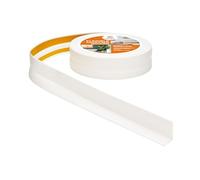 Quest Plinthe Souple Autoadhésive - 32 mm x 23 mm - Plinthe en PVC de finition - Pour l'intérieur, mur, sol, salle de bain, salon - Étanche, décoratif, flexible - 10 mètres - Blanc