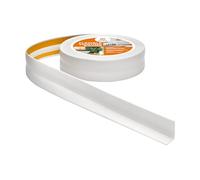 Quest Plinthe Souple Autoadhésive - 32 mm x 23 mm - Plinthe en PVC de finition - Pour l'intérieur, mur, sol, salle de bain, salon - Étanche, décoratif, flexible - 20 mètres - Cendre